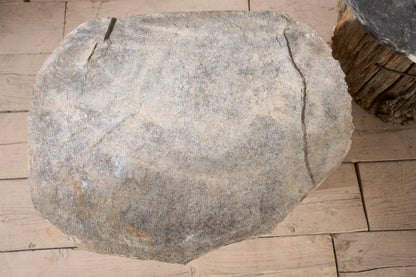 RESERVED Pair of 19th century rustic slate side tables