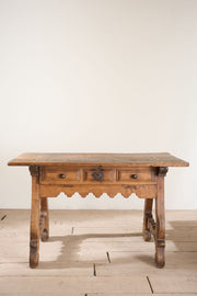 18th century Spanish elm writing table - TallBoy Interiors