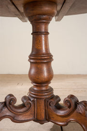 18th Century Italian walnut tilt top table - TallBoy Interiors