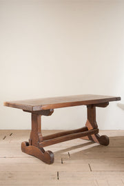 Mid 20th century French Elm dining table - TallBoy Interiors
