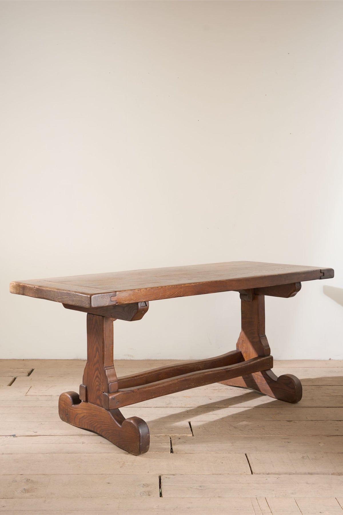 Mid 20th century French Elm dining table - TallBoy Interiors