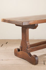 Mid 20th century French Elm dining table - TallBoy Interiors