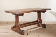 Mid 20th century French Elm dining table - TallBoy Interiors