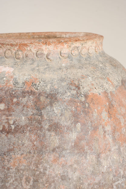 RESERVED 19th century Spanish olive pot - Blue