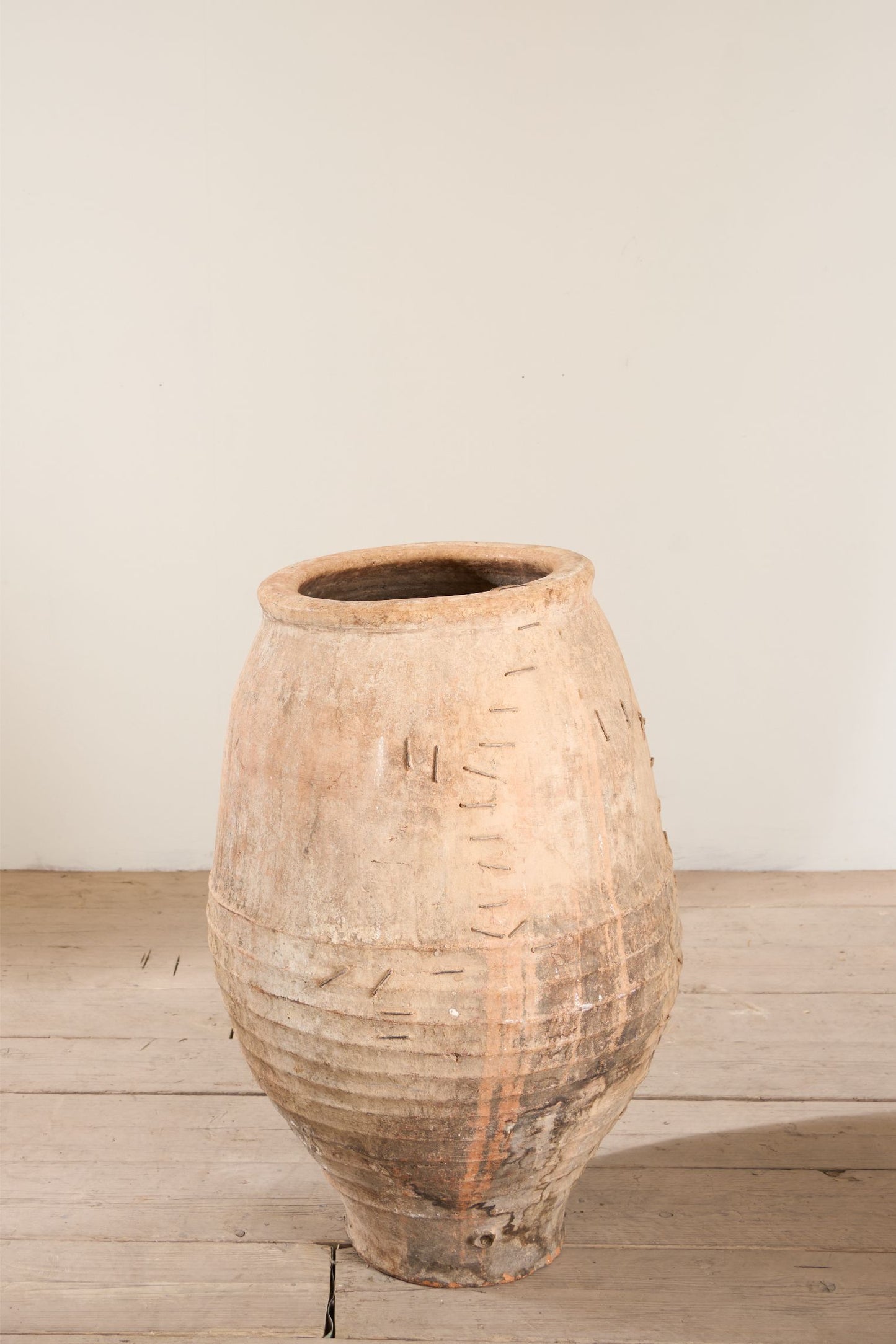 RESERVED 19th century Spanish olive pot - Stapled