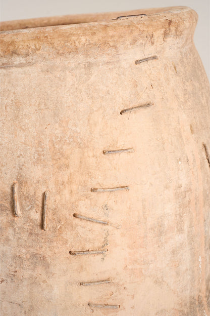 RESERVED 19th century Spanish olive pot - Stapled