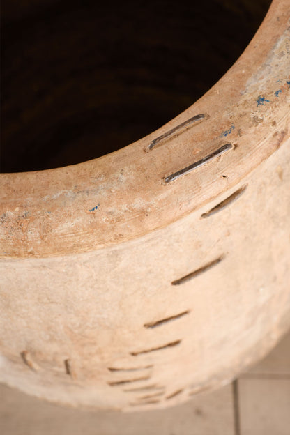 RESERVED 19th century Spanish olive pot - Stapled