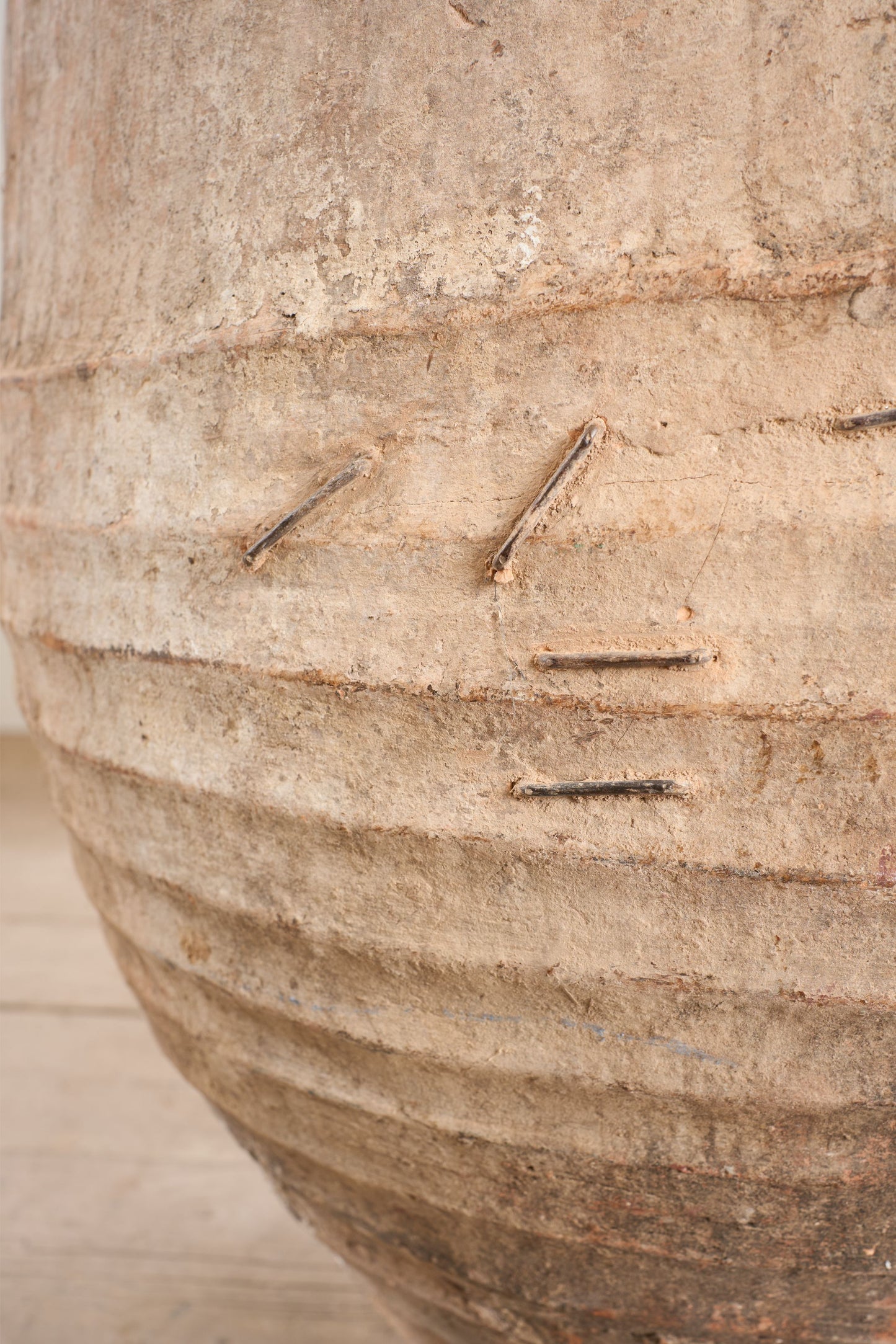 RESERVED 19th century Spanish olive pot - Stapled