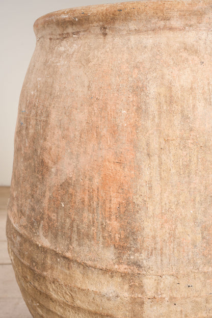 RESERVED 19th century Spanish olive pot - Stapled