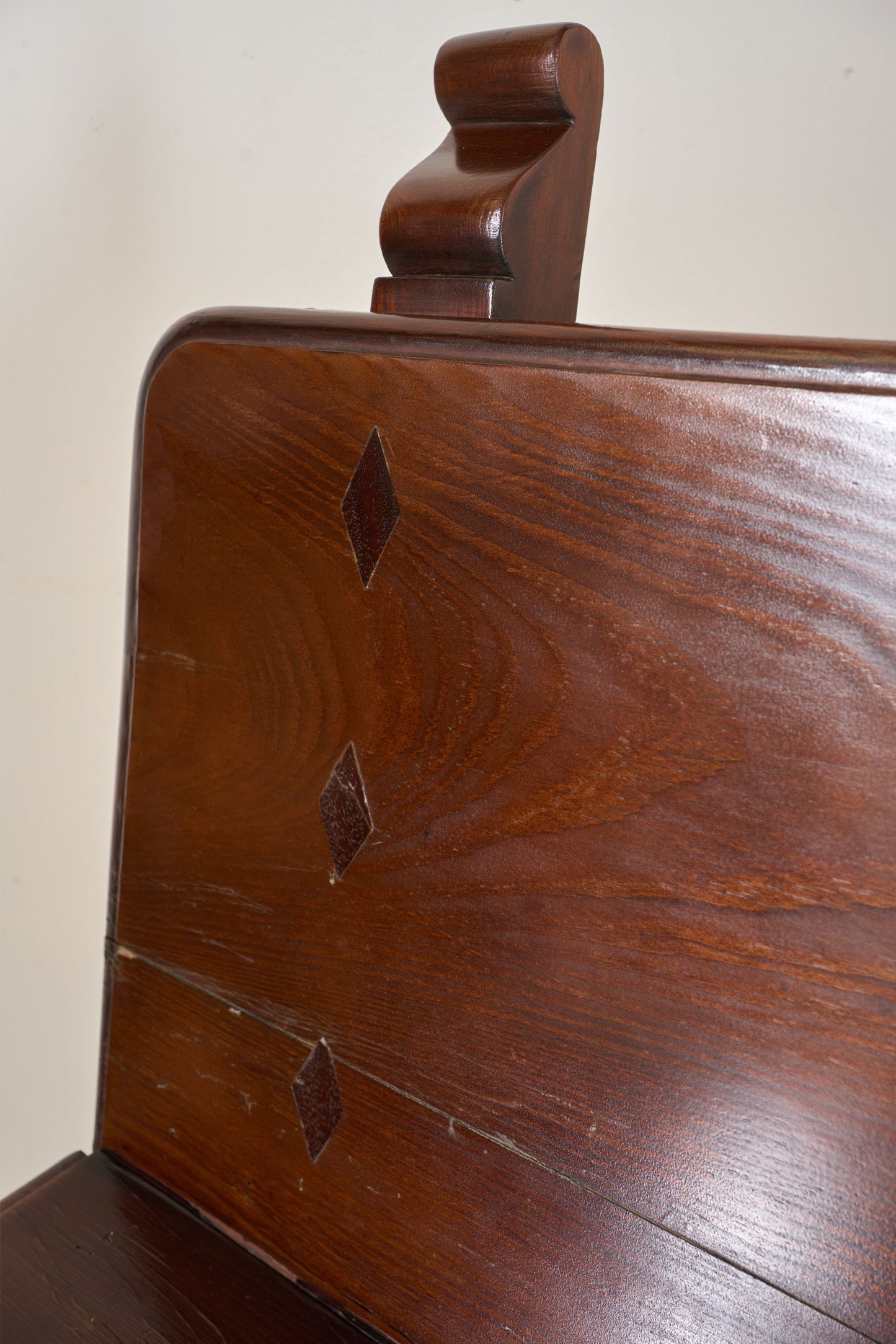 19th century Spanish baroque hall bench