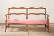 Early 20th century French wavy hall bench