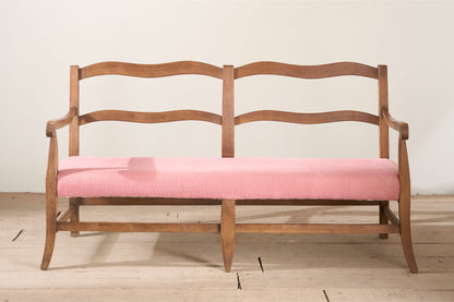 Early 20th century French wavy hall bench