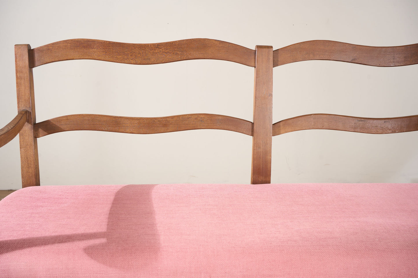 Early 20th century French wavy hall bench