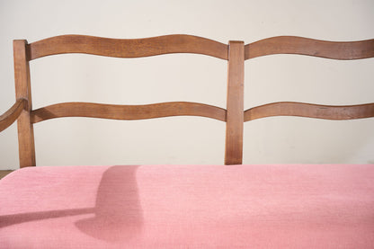Early 20th century French wavy hall bench