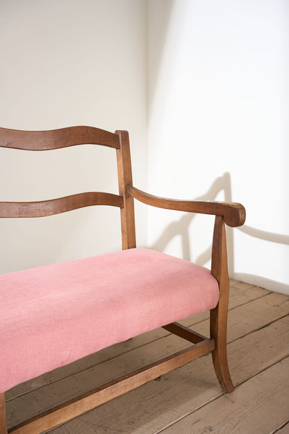 Early 20th century French wavy hall bench