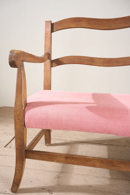 Early 20th century French wavy hall bench