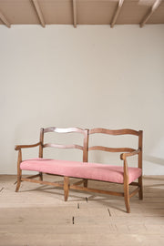 Early 20th century French wavy hall bench