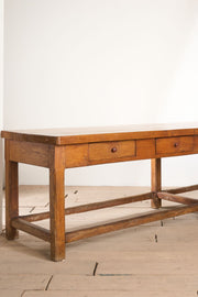 RESERVED 3m 19th Century Elm Italian Monastery table - TallBoy Interiors