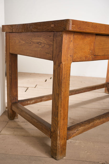 RESERVED 3m 19th Century Elm Italian Monastery table