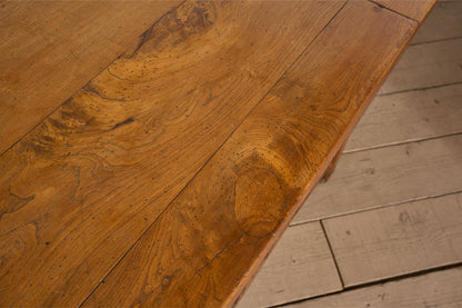 RESERVED 3m 19th Century Elm Italian Monastery table