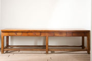 RESERVED 3m 19th Century Elm Italian Monastery table - TallBoy Interiors