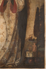 17th Century Colonial school oil on canvas - TallBoy Interiors