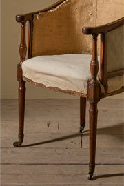 Elegant Georgian mahogany tub chair - TallBoy Interiors