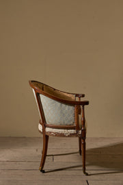 Elegant Georgian mahogany tub chair - TallBoy Interiors