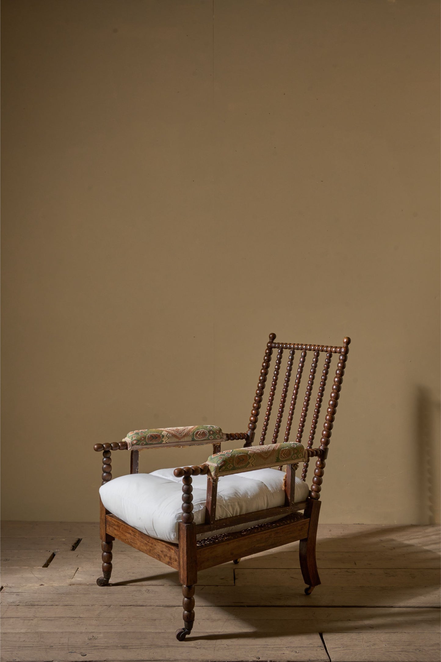 19th Century simulated Rosewood bobbin armchair