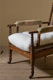 19th Century simulated Rosewood bobbin armchair - TallBoy Interiors