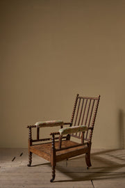 19th Century simulated Rosewood bobbin armchair - TallBoy Interiors