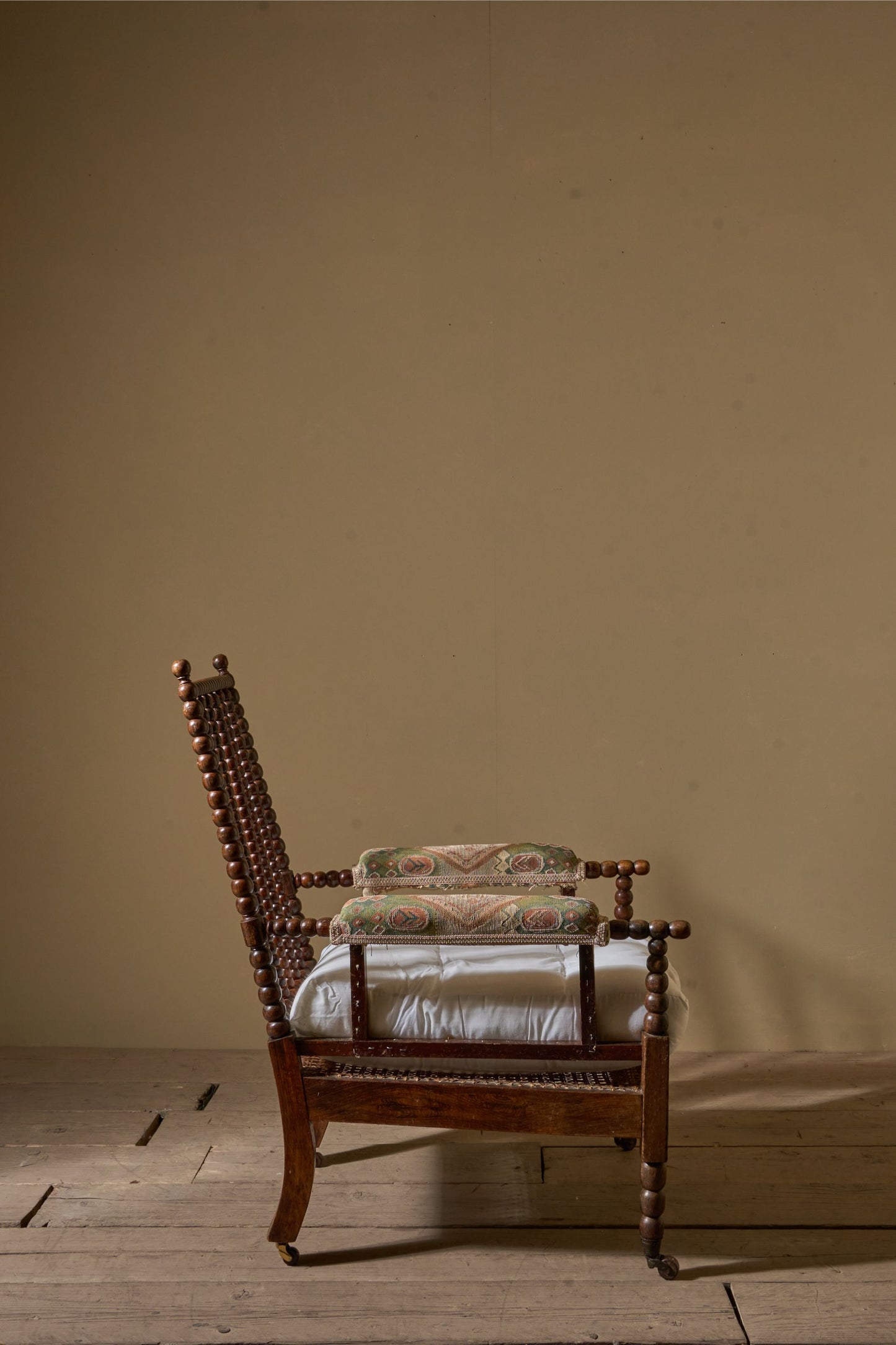 19th Century simulated Rosewood bobbin armchair