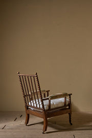 19th Century simulated Rosewood bobbin armchair - TallBoy Interiors