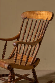 19th Century bobbin turned rocking chair - TallBoy Interiors