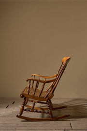 19th Century bobbin turned rocking chair - TallBoy Interiors