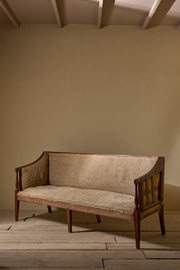 Large Georgian mahogany framed sofa - TallBoy Interiors