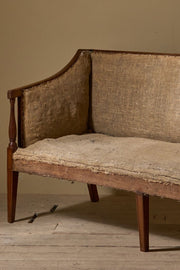 Large Georgian mahogany framed sofa - TallBoy Interiors