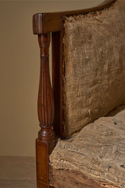 Large Georgian mahogany framed sofa - TallBoy Interiors