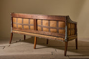 Large Georgian mahogany framed sofa - TallBoy Interiors