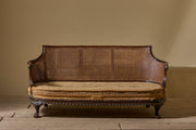 c.1900 Bergere sofa with shapely arms - TallBoy Interiors