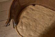 c.1900 Bergere sofa with shapely arms - TallBoy Interiors