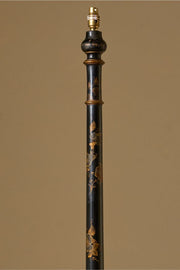 c1920 Black lacquered chinoiserie floor lamp - TallBoy Interiors
