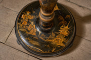 c1920 Black lacquered chinoiserie floor lamp - TallBoy Interiors