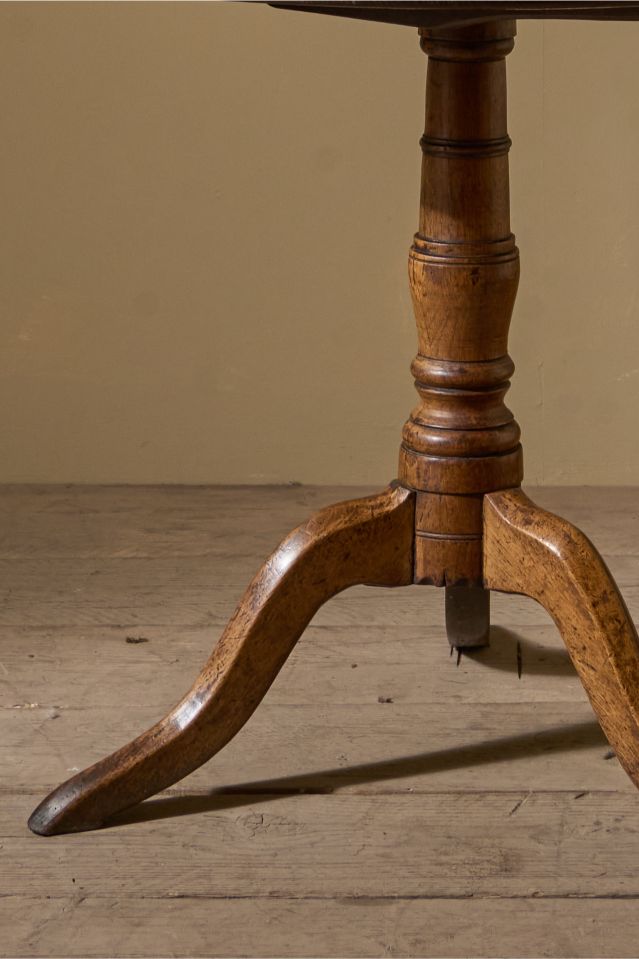 18th Century oak tilt top table - TallBoy Interiors