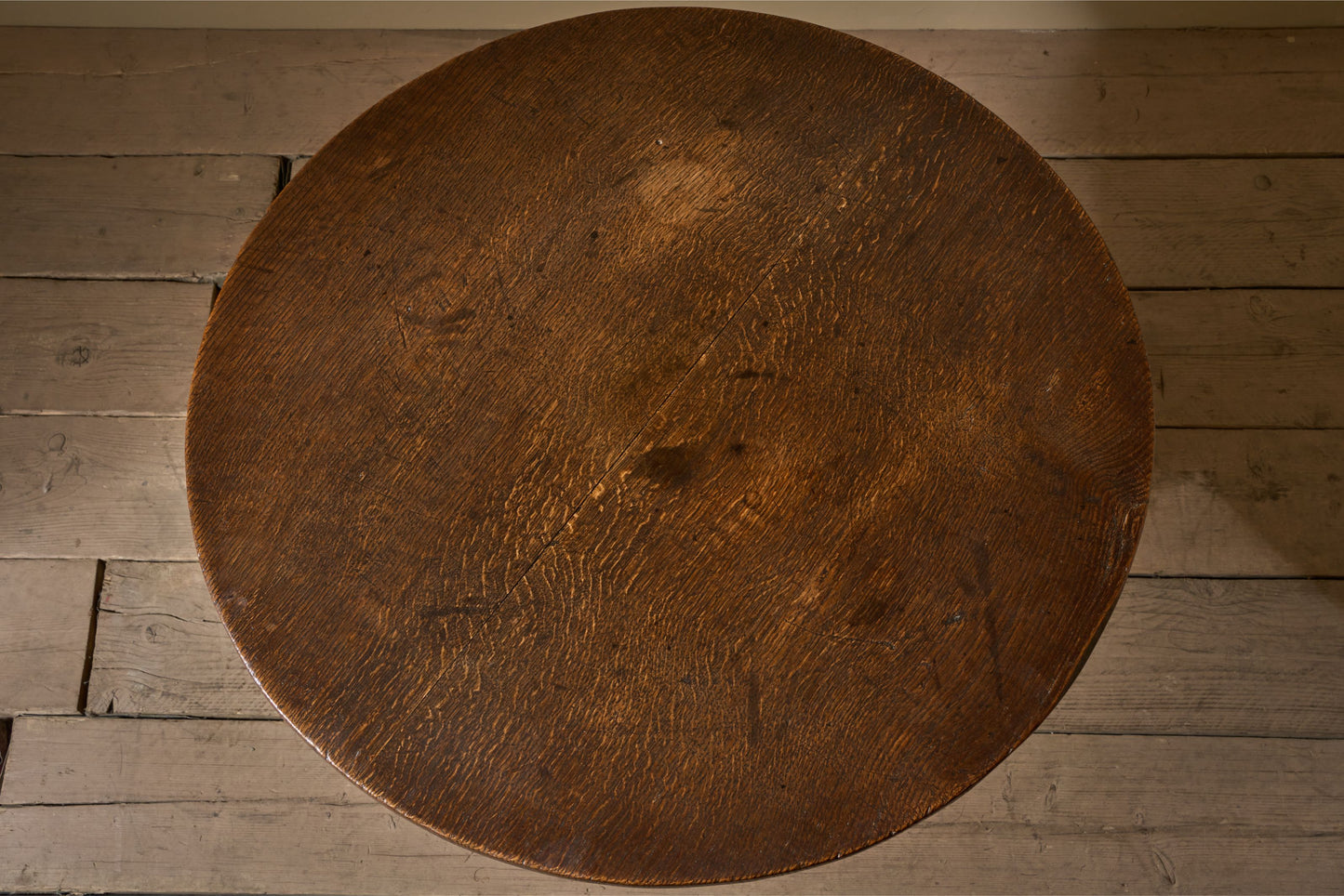 18th Century oak tilt top table