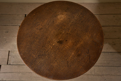 18th Century oak tilt top table