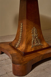 19th Century French empire Red marble and mahogany gueridon table - TallBoy Interiors