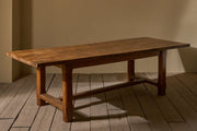 Late 18th century solid elm farmhouse dining table - TallBoy Interiors