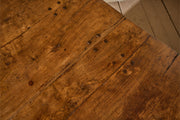Late 18th century solid elm farmhouse dining table - TallBoy Interiors