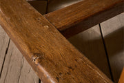 Late 18th century solid elm farmhouse dining table - TallBoy Interiors